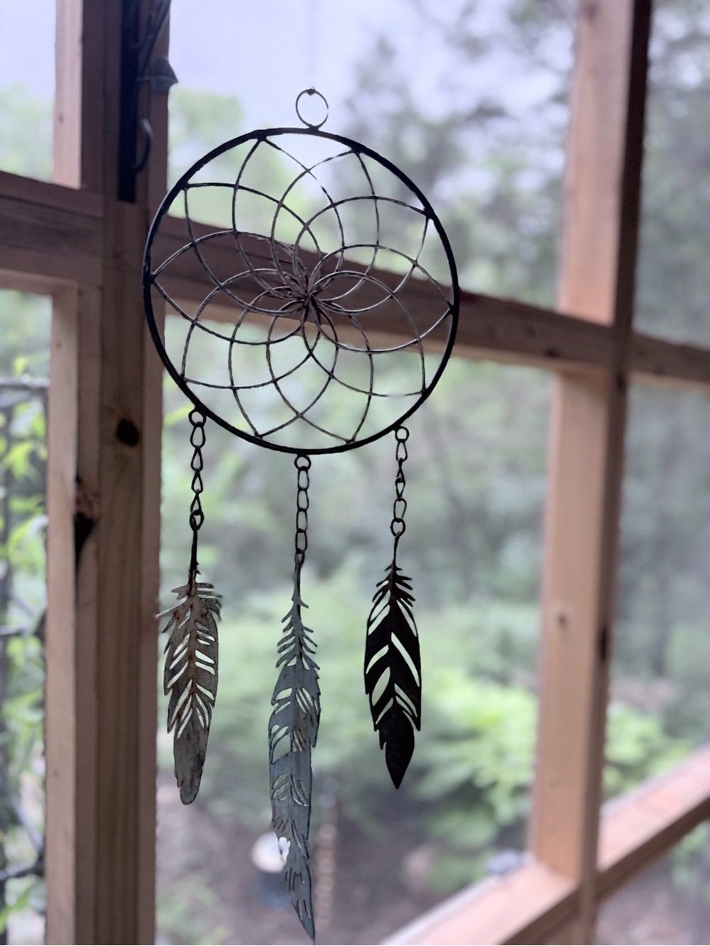 Metal Rustic Outdoor Hanging Dream Catcher Decor
